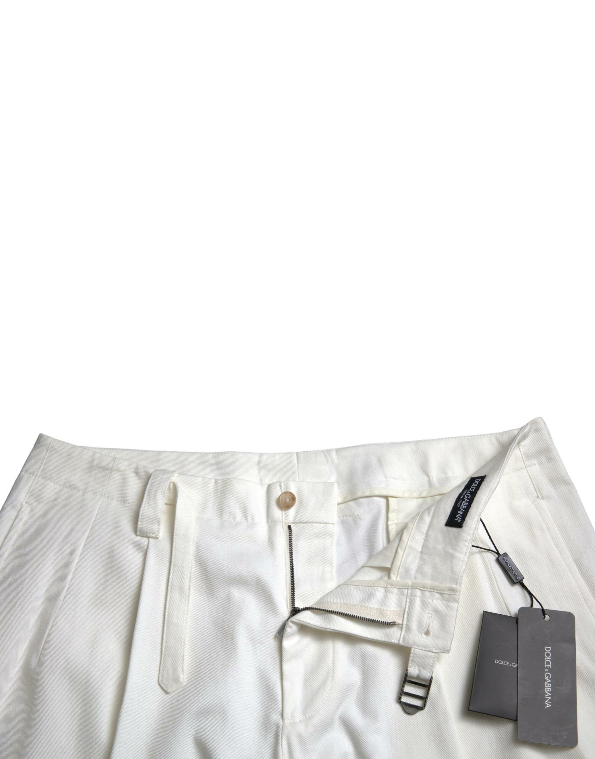 Dolce &amp; Gabbana - Bermuda en denim blanc élégant