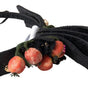 Dolce & Gabbana Black with multicolor Fig Fruit Crystal Tiara Diadem Headband