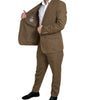 Dolce & Gabbana Elegant Brown Silk Blend Taormina Suit