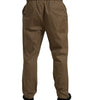 Dolce & Gabbana Elegant Brown Silk Blend Taormina Suit