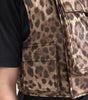 Dolce & Gabbana Brown Leopard Silk Sleeveless Sportswear