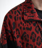 Dolce & Gabbana Red Leopard Nylon Full Zip Sweater
