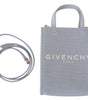 Givenchy Blue Coated Canvas Vertical Cloud Mini Shoulder Bag