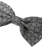 Dolce & Gabbana Black White Pattern Adjustable Neck Papillon Bow Tie