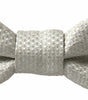 Dolce &amp; Gabbana Elegant Ivory Silk Bow Tie