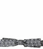 Dolce &amp; Gabbana Elegant Silk Gray Bow Tie