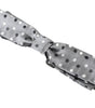 Dolce &amp; Gabbana Elegant Silk Gray Bow Tie