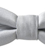 Dolce &amp; Gabbana Elegant Silk Bow Tie in Gray