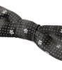 Dolce &amp; Gabbana Elegant Black Silk Bow Tie