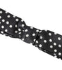 Dolce &amp; Gabbana Elegant Black Silk Bow Tie with Logo Detail