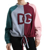 Dolce & Gabbana Multicolor Cotton Crew Neck Pullover Sweater