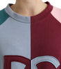 Dolce & Gabbana Multicolor Cotton Crew Neck Pullover Sweater