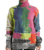 Dolce & Gabbana Multicolor Mohair Turtleneck Pullover Sweater