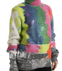 Dolce & Gabbana Multicolor Mohair Turtleneck Pullover Sweater