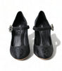 Dolce & Gabbana Black Brocade Mary Janes Heels Pumps Shoes