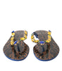 Dolce & Gabbana Blue Crystals Flats Sandals Beachwear Shoes
