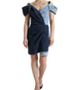 Dolce & Gabbana Blue Patchwork Two Tone Denim Mini Dress