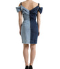 Dolce & Gabbana Blue Patchwork Two Tone Denim Mini Dress