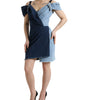 Dolce & Gabbana Blue Patchwork Two Tone Denim Mini Dress