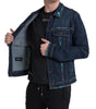 Dolce & Gabbana Blue Denim Turquoise Stones Studded Jacket