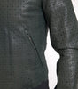 Dolce & Gabbana Green Perforated Leather Bomber Jacket