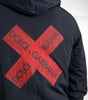 Dolce & Gabbana Blue Hooded Logo Polyester Full Zip Sweater