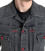 Dolce & Gabbana Gray Washed Cotton Stretch Denim Men Jacket