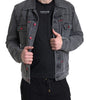 Dolce & Gabbana Gray Washed Cotton Stretch Denim Men Jacket