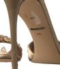 Sandales à talons ornées de cristaux Dolce &amp; Gabbana