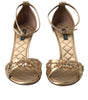 Sandales à talons ornées de cristaux Dolce &amp; Gabbana