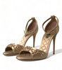 Sandales à talons ornées de cristaux Dolce &amp; Gabbana