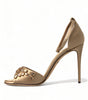 Sandales à talons ornées de cristaux Dolce &amp; Gabbana