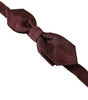 Dolce &amp; Gabbana Elegant Bordeaux Silk Bow Tie