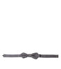 Dolce &amp; Gabbana Elegant Silk Gray Polka Dot Bow Tie