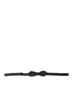Dolce &amp; Gabbana Elegant Silk Black Bow Tie for Sophisticated Style