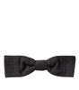 Dolce &amp; Gabbana Elegant Brown Fantasy Silk Bow Tie