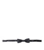 Dolce &amp; Gabbana Elegant Anthracite Gray Silk Bow Tie