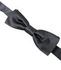 Dolce &amp; Gabbana Elegant Anthracite Gray Silk Bow Tie