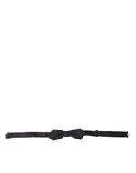 Dolce &amp; Gabbana Elegant Silk Black Bow Tie