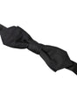 Dolce &amp; Gabbana Elegant Silk Black Bow Tie