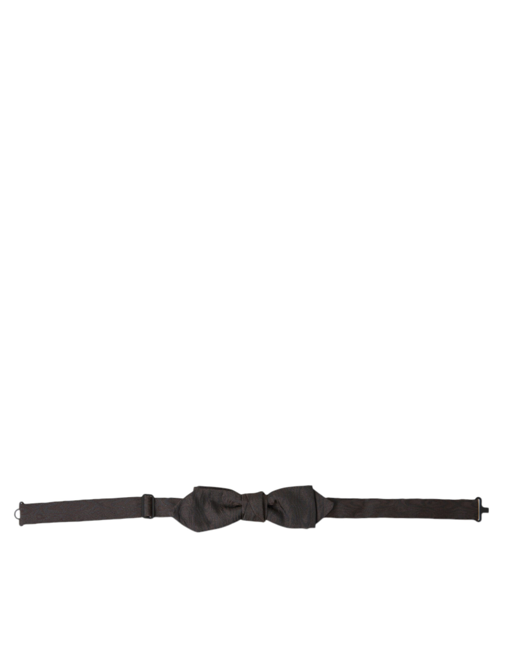 Dolce &amp; Gabbana Elegant Brown Silk Blend Bow Tie