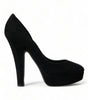 Escarpins à talons en daim noir Dolce &amp; Gabbana Sophistication