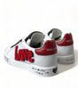 Baskets chics en cuir blanc Portofino de Dolce &amp; Gabbana