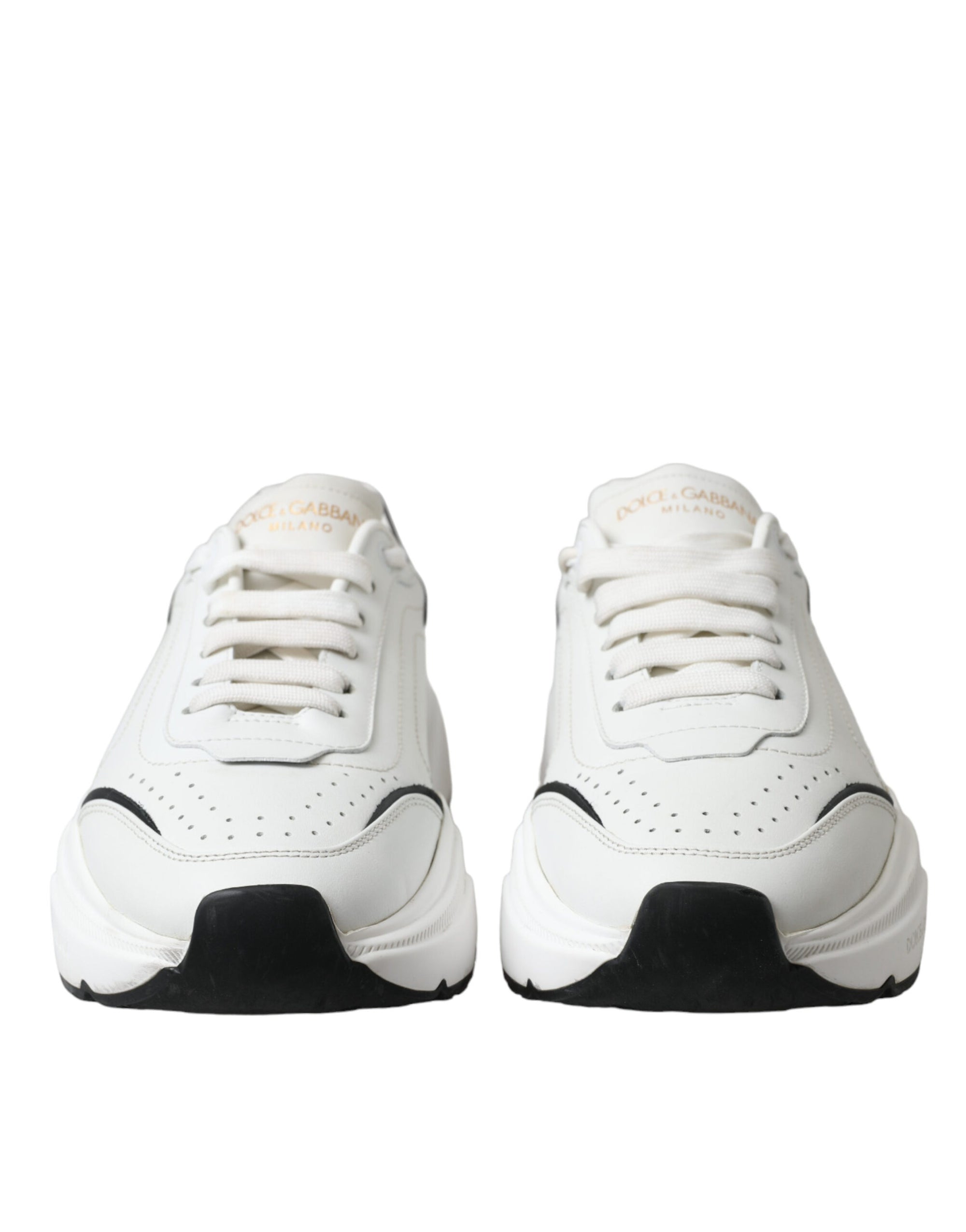 Baskets chics en cuir noir et blanc Daymaster de Dolce &amp; Gabbana
