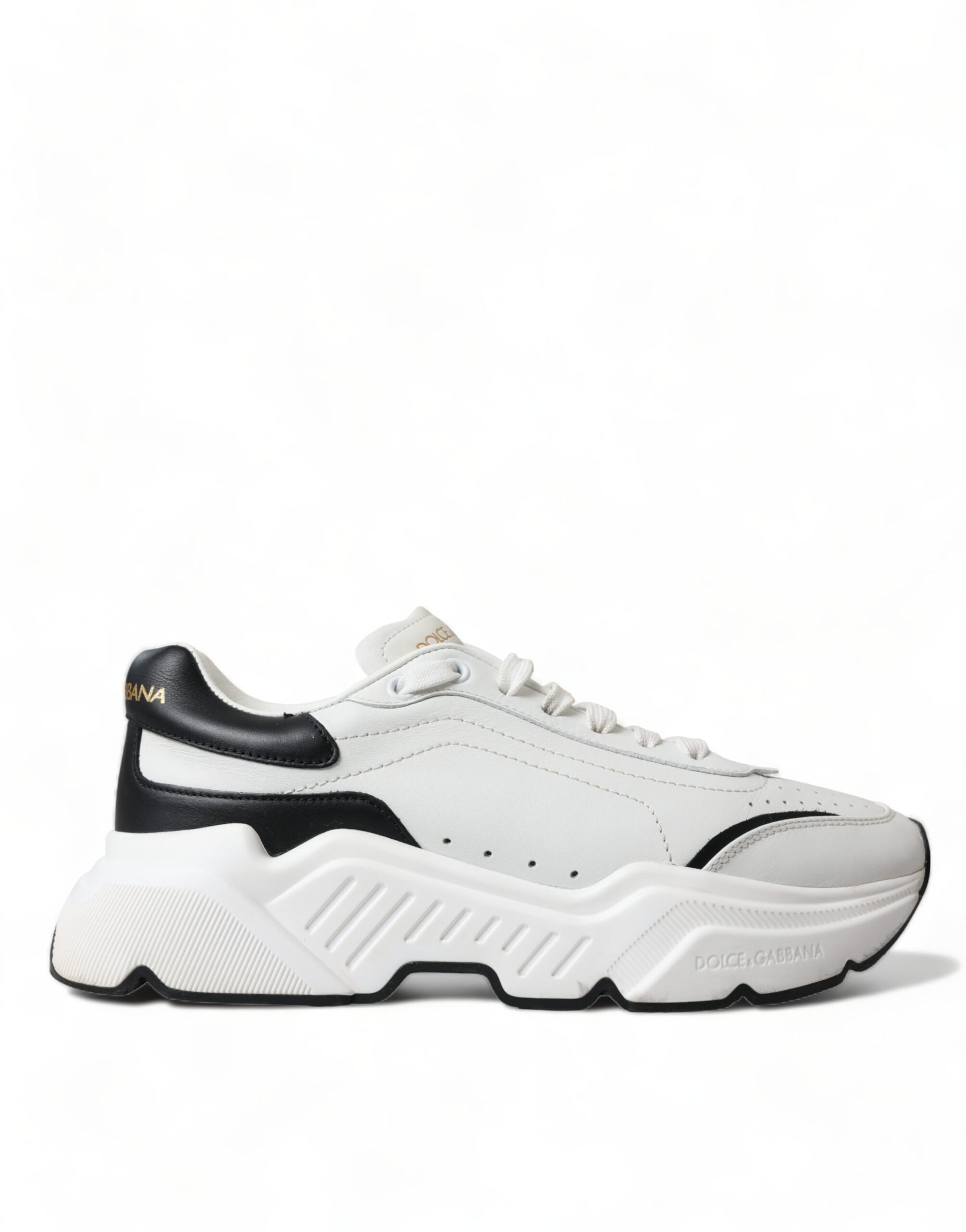 Baskets chics en cuir noir et blanc Daymaster de Dolce &amp; Gabbana