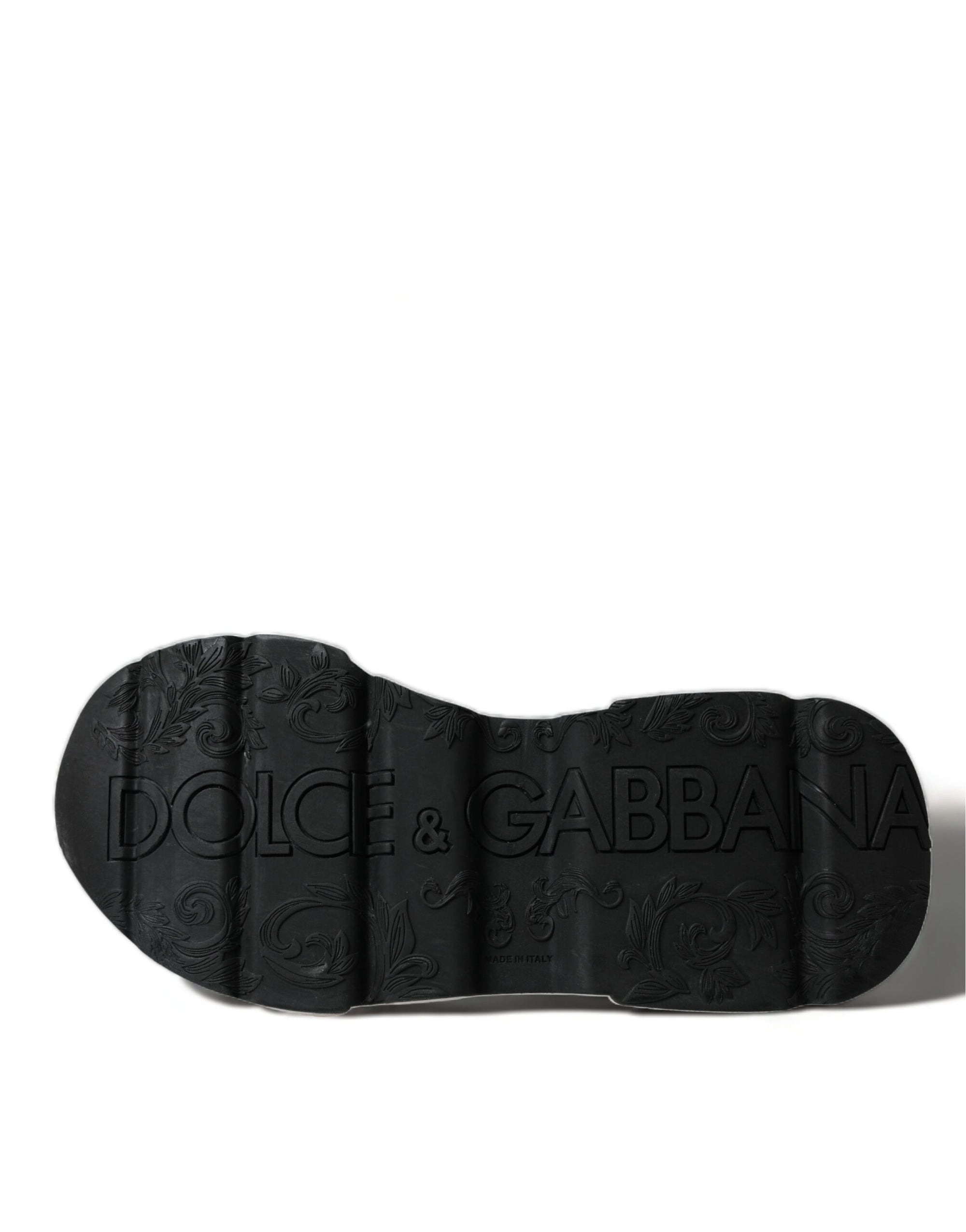 Baskets chics en cuir noir et blanc Daymaster de Dolce &amp; Gabbana