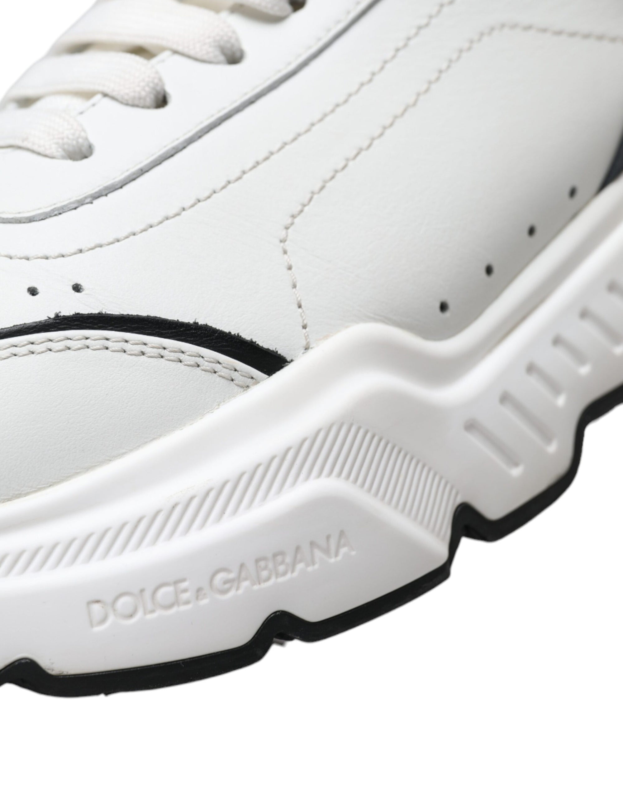 Baskets chics en cuir noir et blanc Daymaster de Dolce &amp; Gabbana