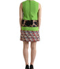 Dolce & Gabbana Apple Green Sleeveless Panelled Shift Dress