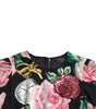 Dolce & Gabbana Black Floral Embellished Lace A-line Dress