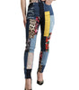Dolce &amp; Gabbana Vibrant Patchwork Skinny Jeans